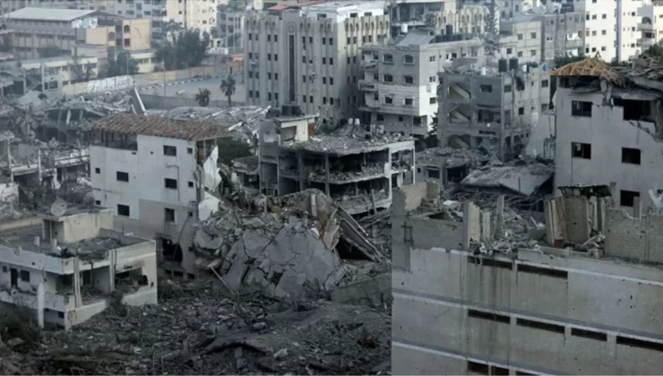 İsrail, 4 Gündür Bomba Yağdırdığı Gazze’Yi Enkaza Çevirdi! En Prestijli Mahallesi Artık Yok