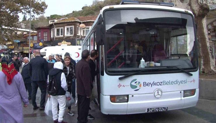 Beykoz’da Sağlık Otobüsü Ile Vatandaşlara Ücretsiz Sağlık Taraması Yapılıyor