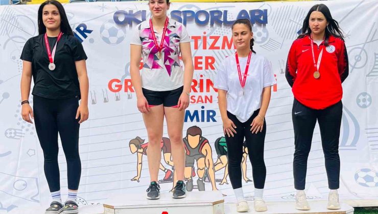 Erdek Atletik NYZ Spor Kulübü sporcuları, İzmir’de dereceler elde etti