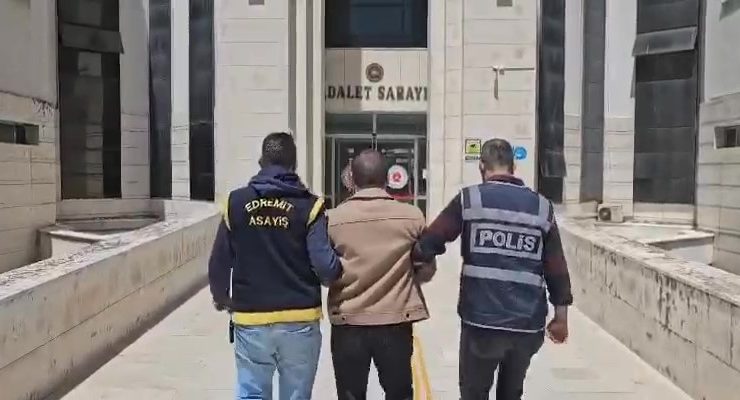 Balıkesir’de 13 yıl 52 ay 15 gün hapis cezası bulunan firari yakalandı