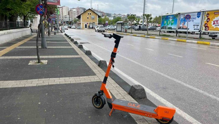 Bandırma’da e-scooterlar trafiği tehlikeye sokuyor